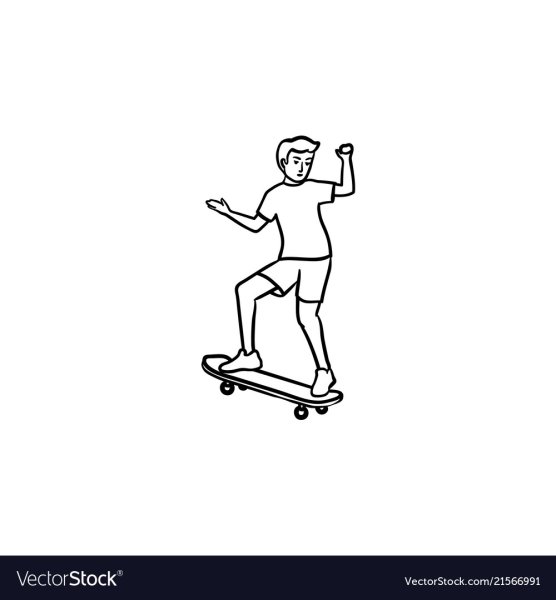 Человечек на скейте