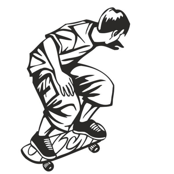 Рисуем скейтбордиста