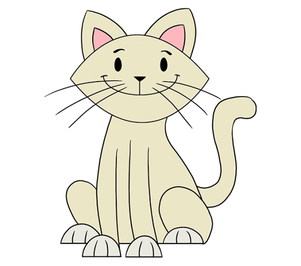 Кошка для срисовки