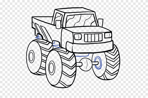 Монстр трак рисунок