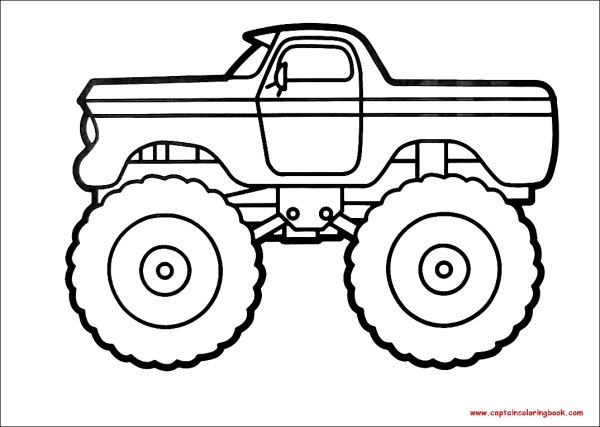 Монстр трак рисунок карандашом