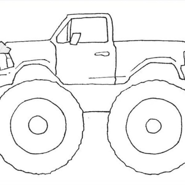 Нарисовать монстр трак