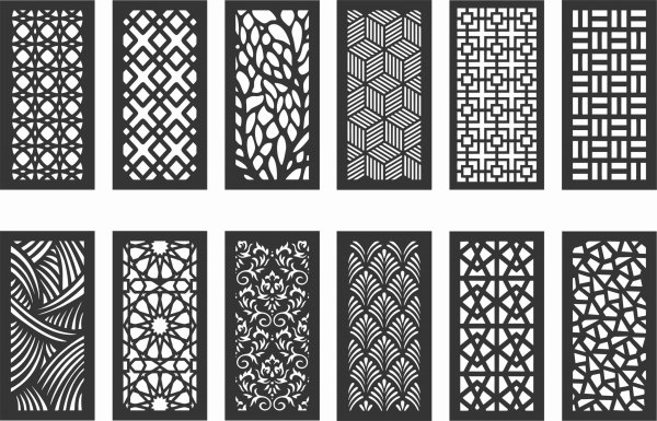 Декоративная панель DXF вектор