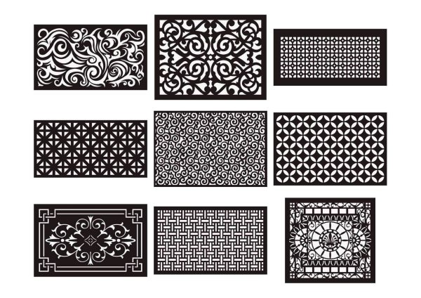 Вектор узоры для ЧПУ лазера