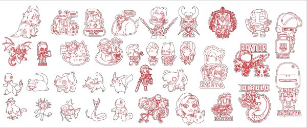 Отрисовка макетов для лазерной резки