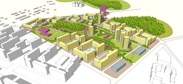 Проект микрорайона план