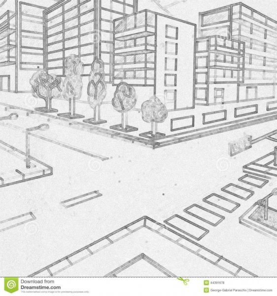 Город вид сверху иллюстрация