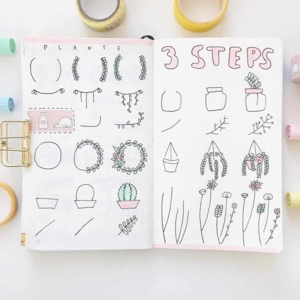 Маленькие украшения на ежедневник