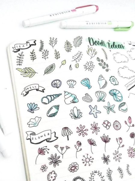 Дудлы для ежедневника маленькие