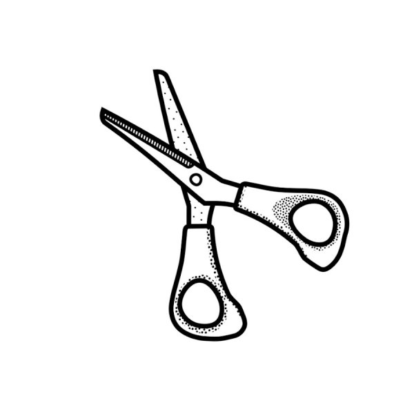 Рисуем ножницы с детьми