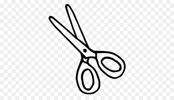 Рисунок ножницы для детей пошагово