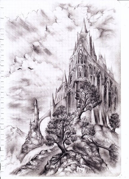 Рисунки карандашом фэнтези