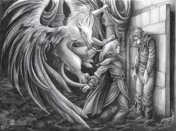 Темное фэнтези карандашом