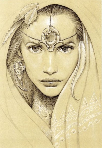 Рисунок карандашом фентез