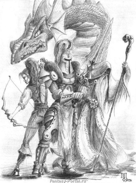 Рисунки карандашом фэнтези