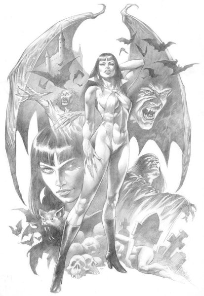 Рисунки карандашом фэнтези