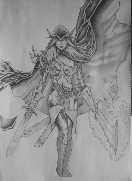 Рисунки карандашом фэнтези