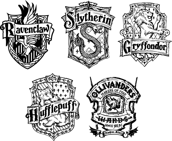 Герб Гриффиндора из Гарри Поттера рисунок