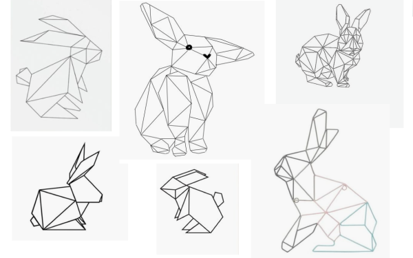 Геометрические головы животных