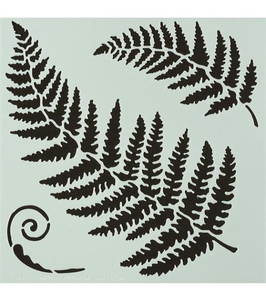 Лист папоротника трафарет