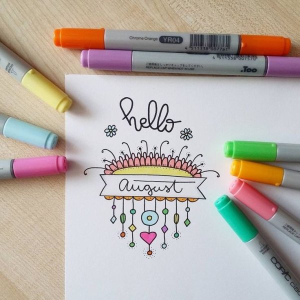 Леттеринг фломастером