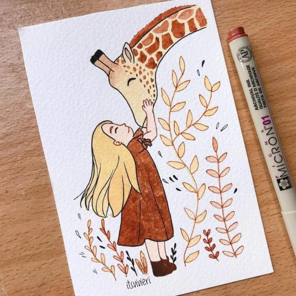 Лёгкие рисунки для скичбука