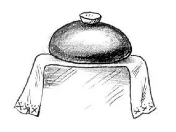 Каравай хлеба рисование