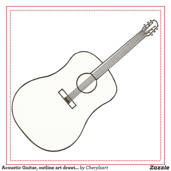 Рисунок гитары 4 класс