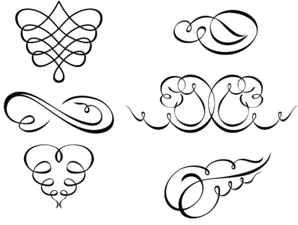 Вензеля карандашом