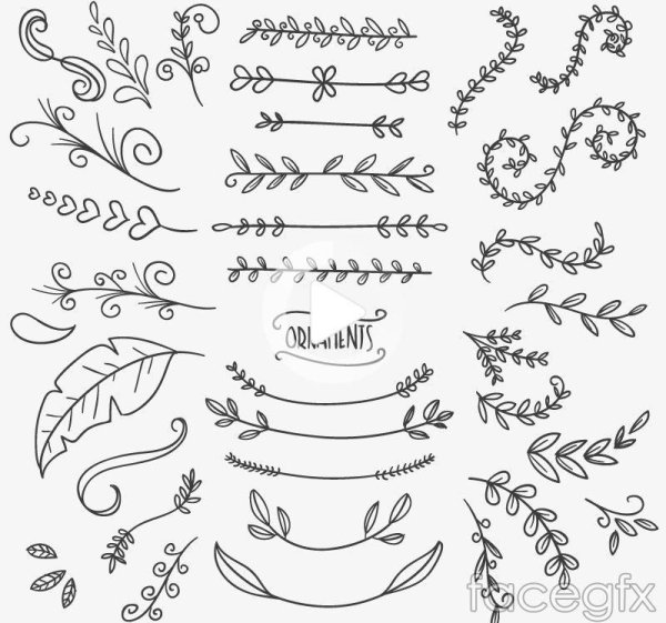 Украшения узоры для ежедневника