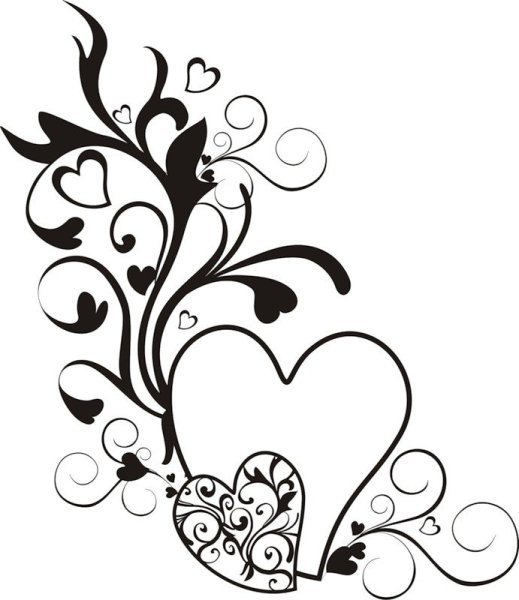 Трафареты для росписи свадебных бокалов