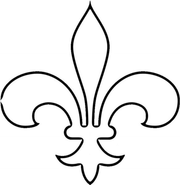 Флер де Лис шаблон