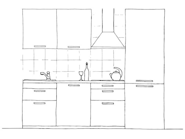 Эскиз кухни