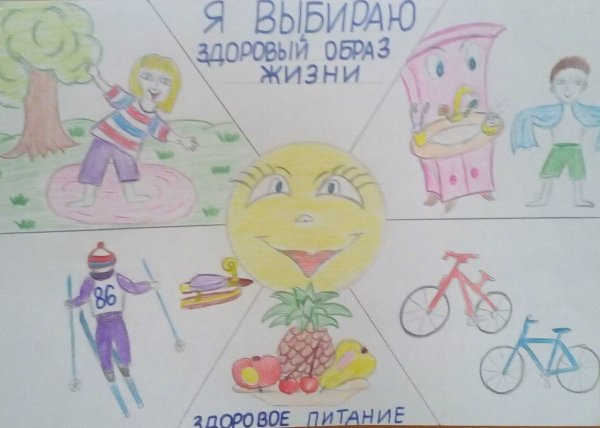 Рисунок на тему ЗОЖ