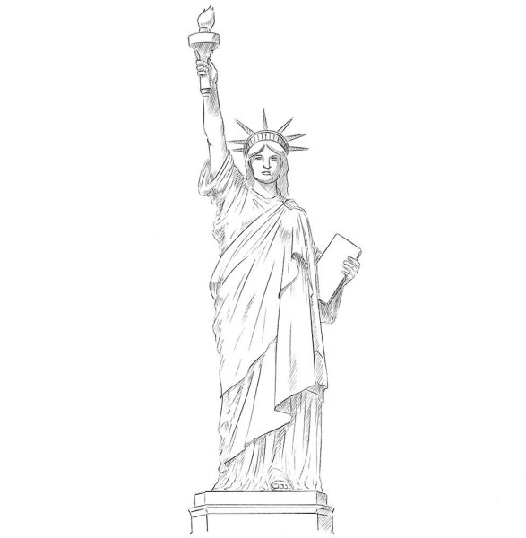 Статуя Христа-Искупителя раскраска