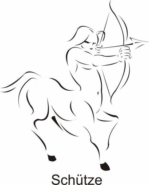 Стрелец рисунок карандашом