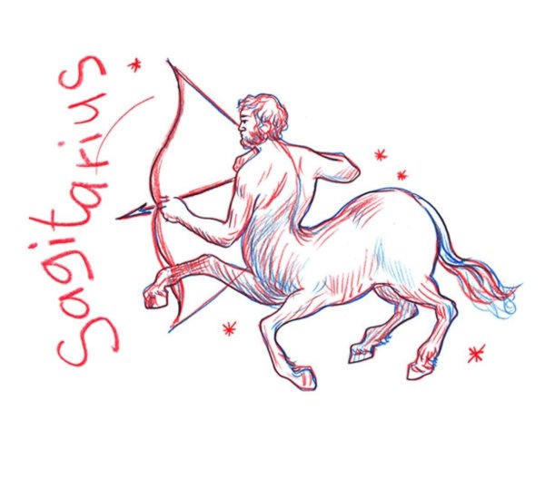 Стрелец знак зодиака рисунок