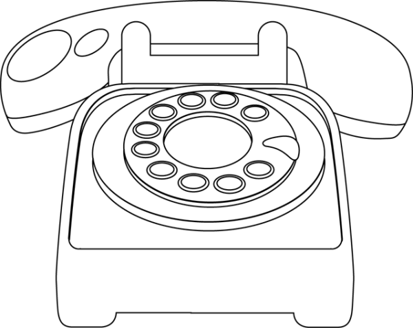 Раскраска тeлeфон