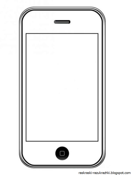 Смартфон раскраска для детей