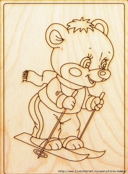 Выжигание по дереву лошадь