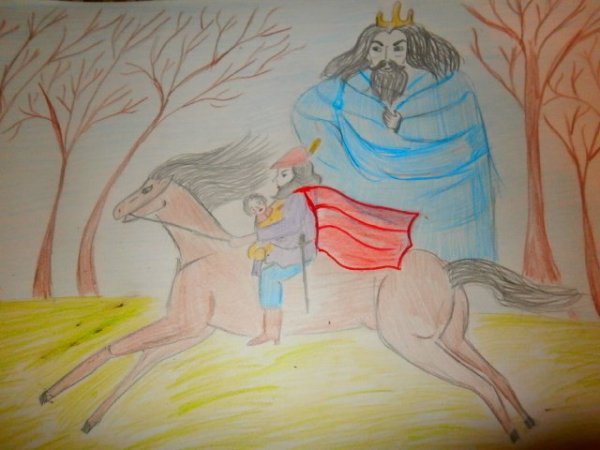 Рисунок к балладе Лесной царь