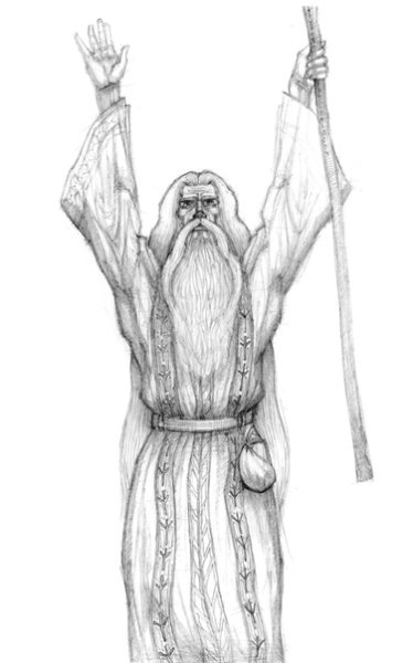 Друид нарисовать