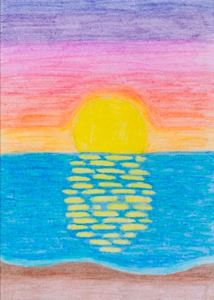 Море рисунок для детей