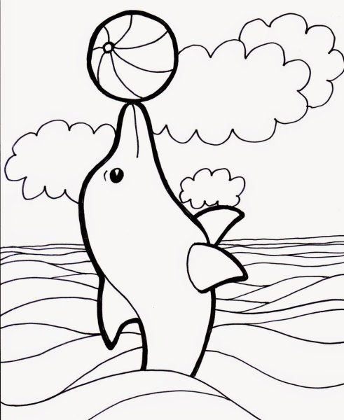 Рисунок пляж и море карандашом