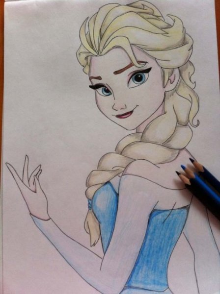 Эльза для рисования