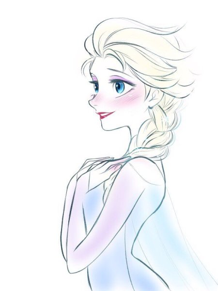 Эльза для рисования