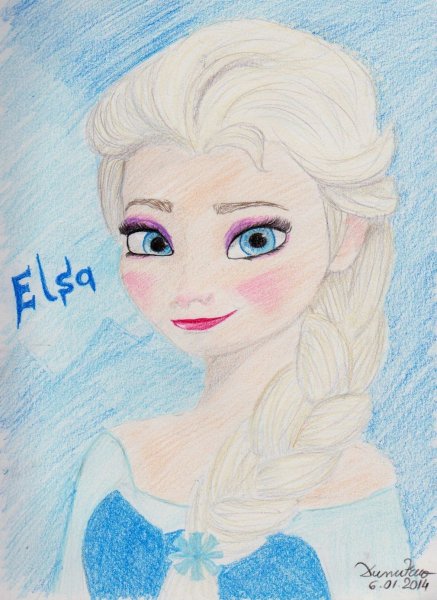 Эльза для рисования