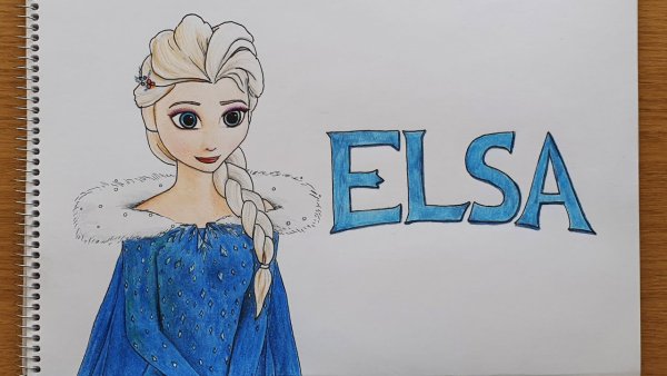 Рисунки для срисовки Эльза легкие