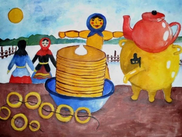 Рисование Масленица