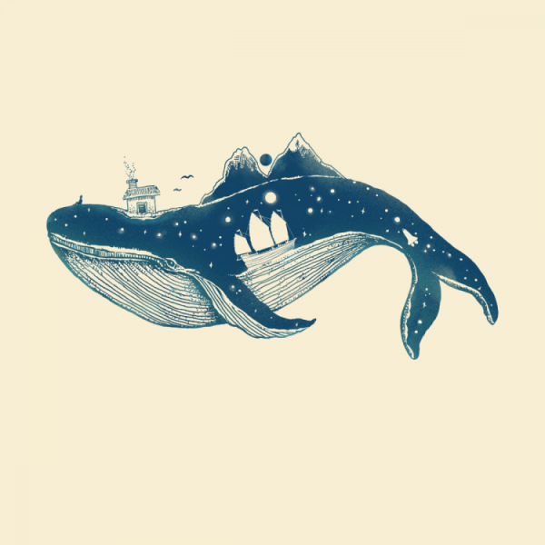 Кит в профиль